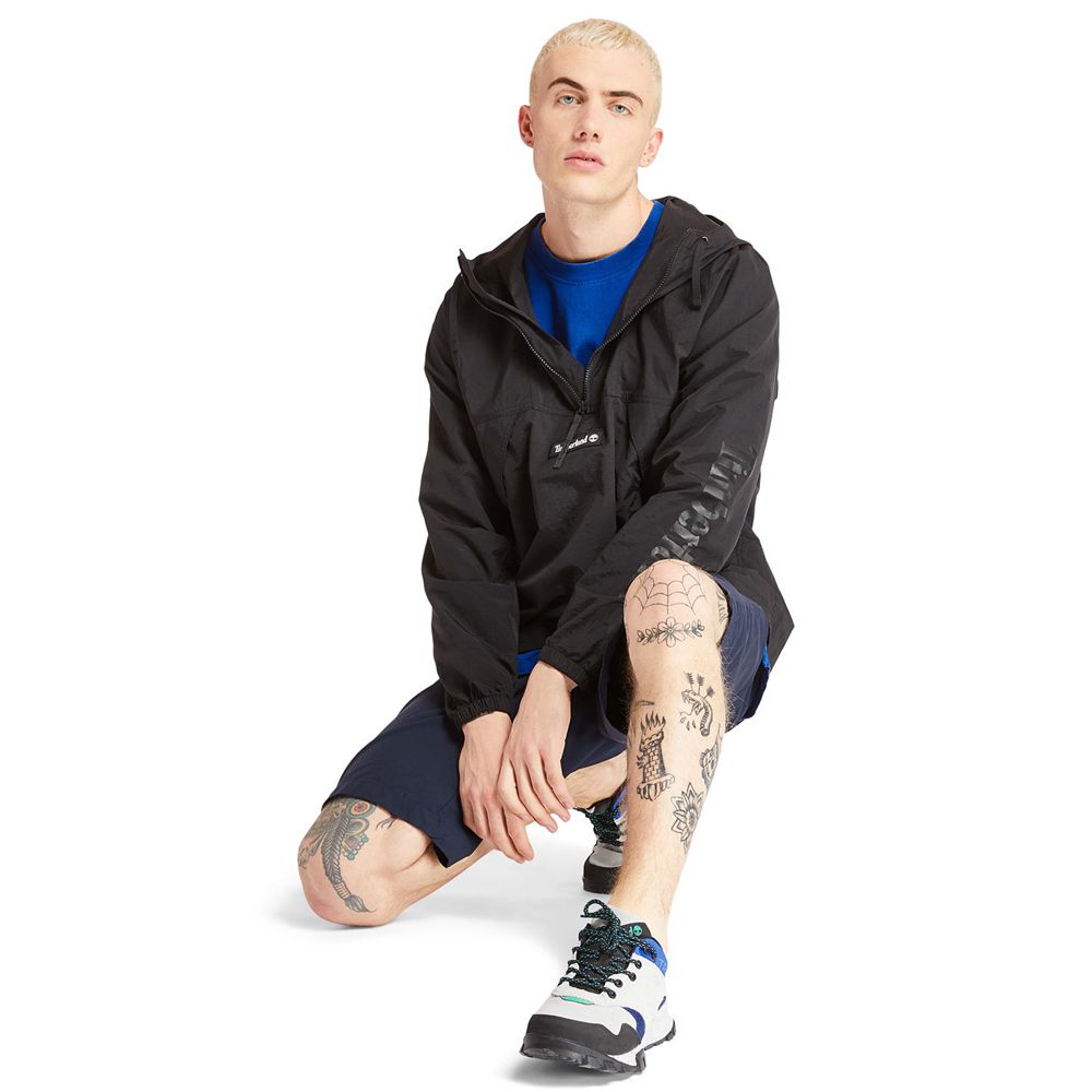 Jaqueta Masculino - Timberland Pullover Windbreaker - VTXUF9501 - Pretas